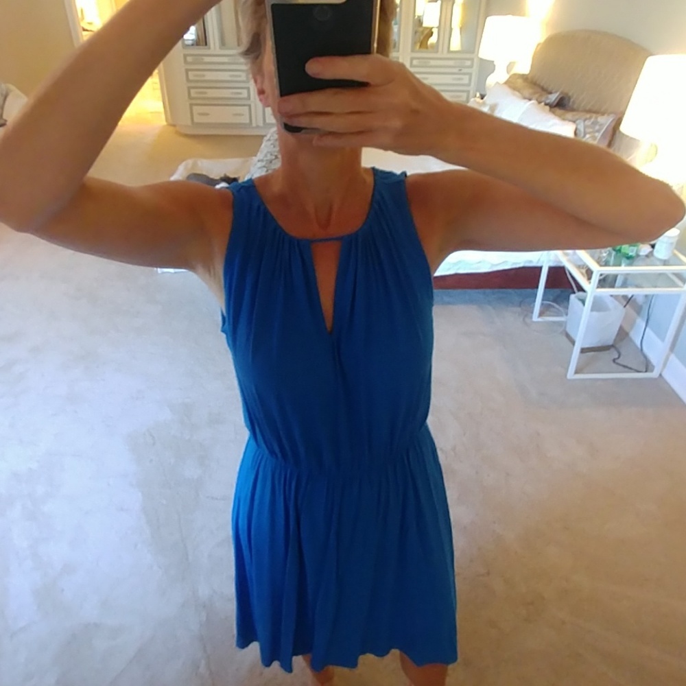 Bright blue Summer dress - Picture 3 of 5